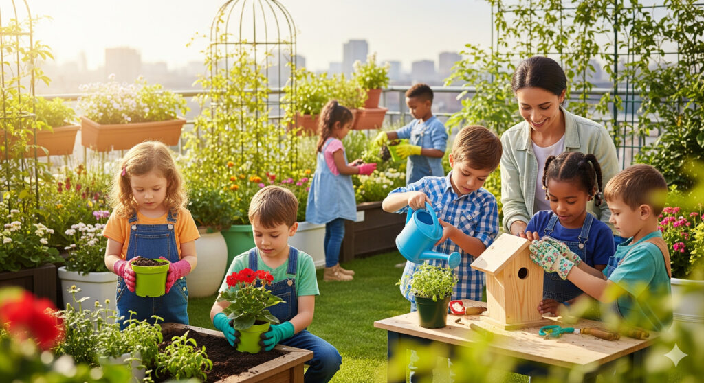 बच्चों के लिए टेरेस गार्डन कैसे तैयार करें – सुरक्षित और मजेदार आइडियाज