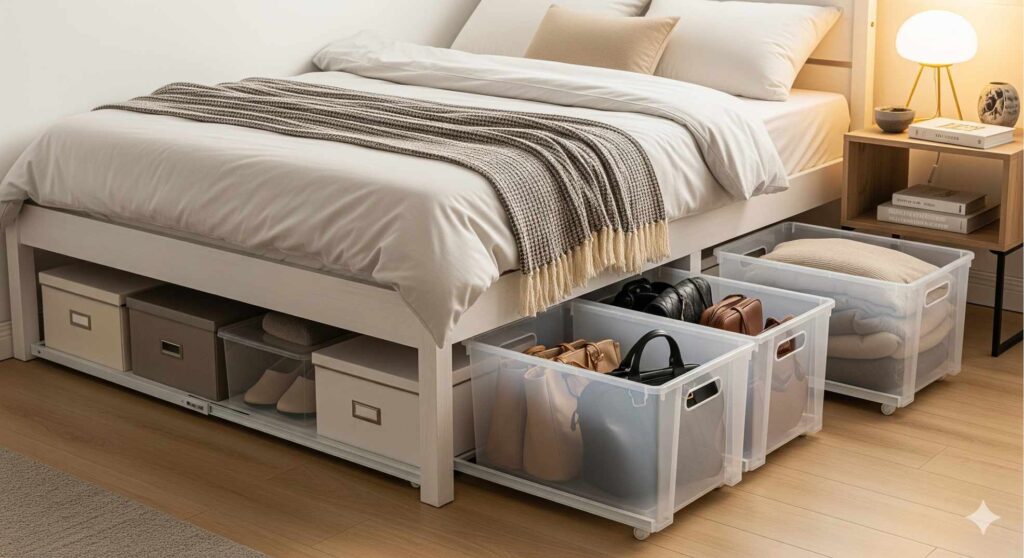बेडरूम में कपड़े और एक्सेसरीज स्टोर करने के 10 स्मार्ट टिप्स