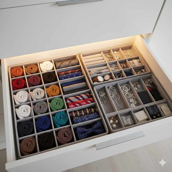 बेडरूम एक्सेसरीज और कपड़े स्मार्टली स्टोर करने के बेहतरीन तरीके