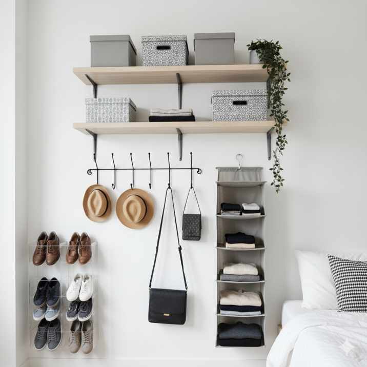 बेडरूम एक्सेसरीज और कपड़े स्मार्टली स्टोर करने के बेहतरीन तरीके