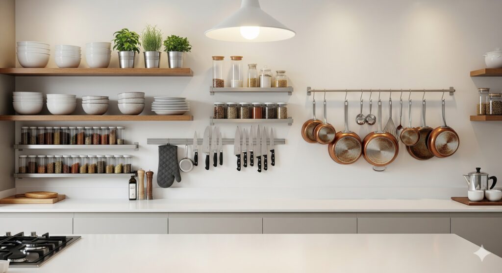 छोटा किचन स्टोरेज स्पेस बढ़ाने के 10 स्मार्ट और आसान तरीके