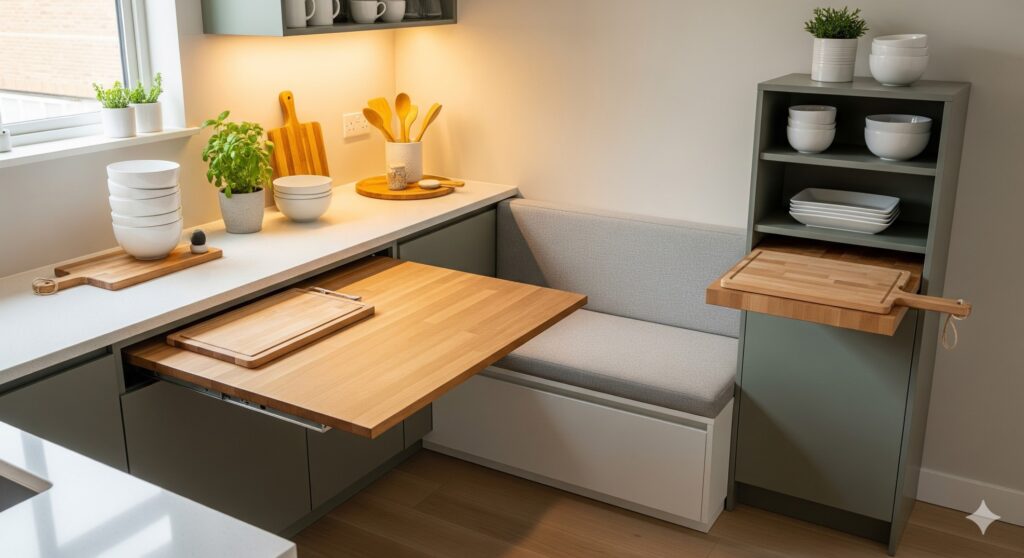 छोटा किचन स्टोरेज स्पेस बढ़ाने के 10 स्मार्ट और आसान तरीके