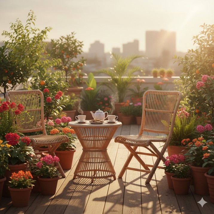 टेरेस गार्डन को बैठने के लिए सुंदर कैसे बनाएं – आसान और क्रिएटिव आइडियाज