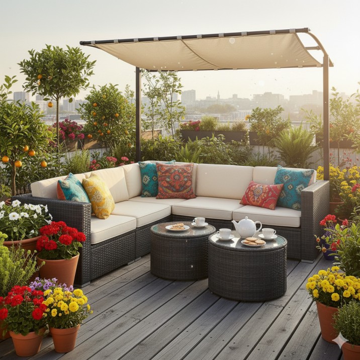 टेरेस गार्डन को बैठने के लिए सुंदर कैसे बनाएं – आसान और क्रिएटिव आइडियाज