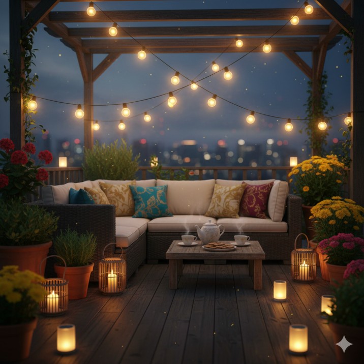 टेरेस गार्डन को बैठने के लिए सुंदर कैसे बनाएं – आसान और क्रिएटिव आइडियाज