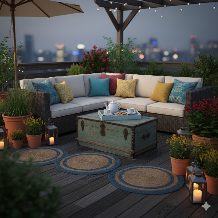 टेरेस गार्डन को बैठने के लिए सुंदर कैसे बनाएं – आसान और क्रिएटिव आइडियाज