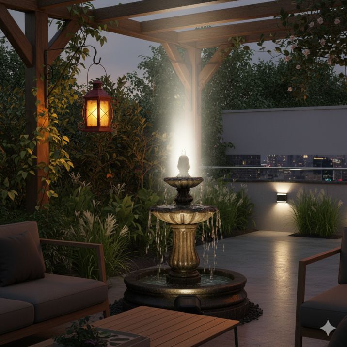 सोलर लाइट से टेरेस गार्डन को डेकोरेट कैसे करें? आसान और क्रिएटिव तरीके