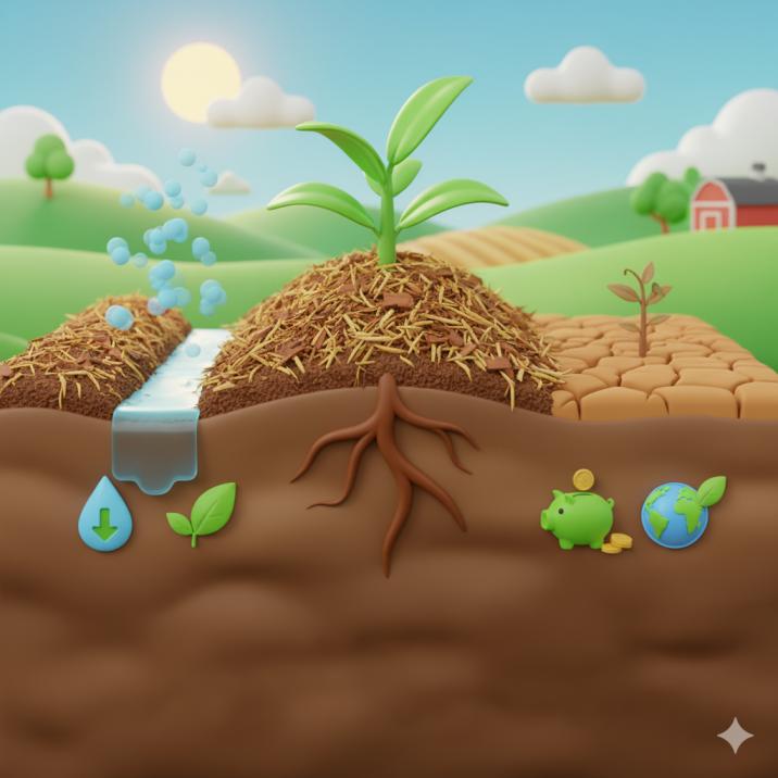 गार्डन में मल्चिंग कैसे करें और इसके फायदे