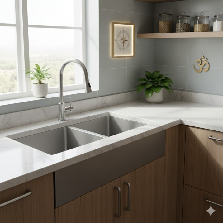 किचन में सिंक किस दिशा में होना चाहिए?