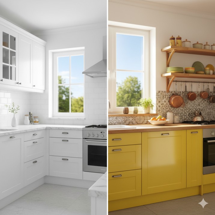 मॉड्यूलर किचन किस कलर का होना चाहिए? जानिए सही रंग का चुनाव करने के आसान टिप्स 🎨