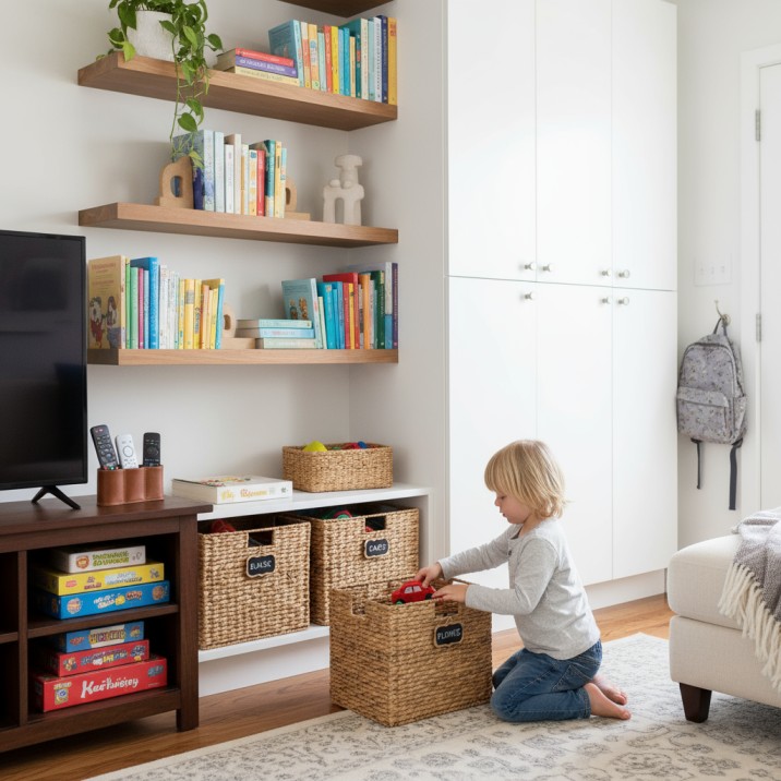 फैमिली फ्रेंडली लिविंग रूम कैसे बनाएं बच्चों और बड़ों के लिए