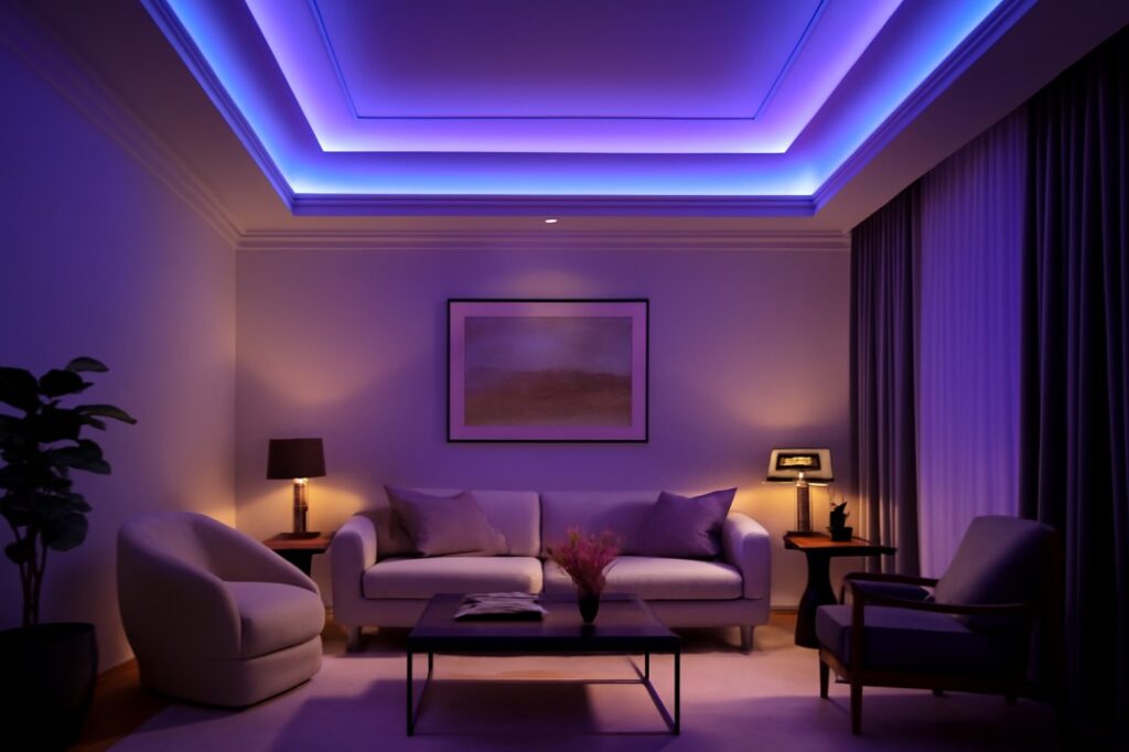 लिविंग रूम डेकोरेटिव लाइट – घर की खूबसूरती बढ़ाने के बेस्ट आइडियाज़