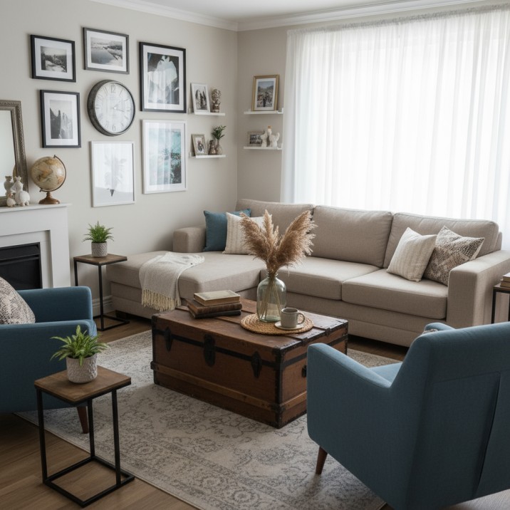 पुराने लिविंग रूम अपग्रेड के स्मार्ट और सस्ते तरीके