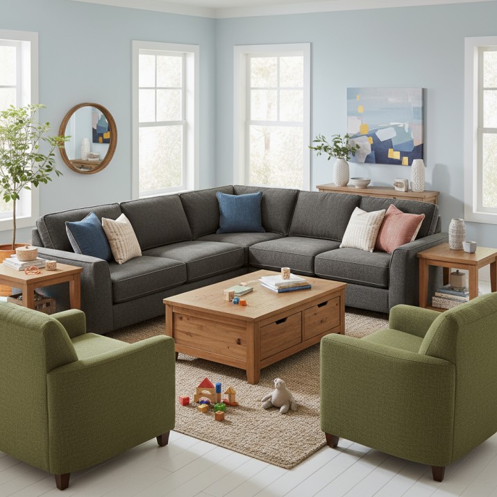 फैमिली फ्रेंडली लिविंग रूम कैसे बनाएं बच्चों और बड़ों के लिए