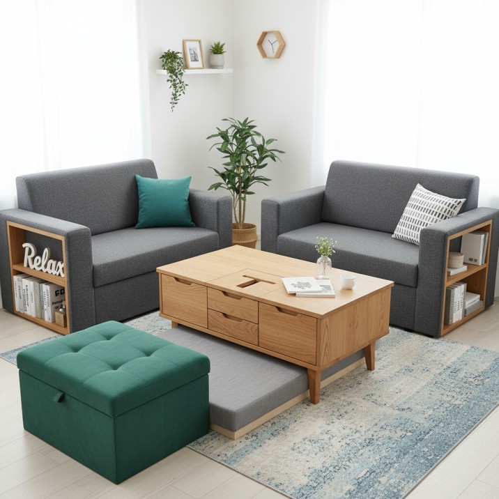 लिविंग रूम स्टोरेज स्पेस कैसे बढ़ाए – आसान और स्मार्ट आइडियाज