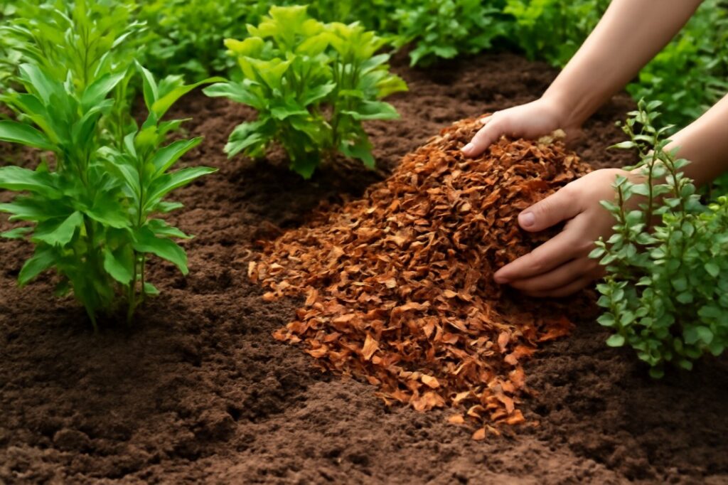 गार्डन में मल्चिंग कैसे करें और इसके फायदे