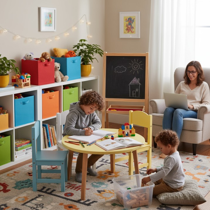 फैमिली फ्रेंडली लिविंग रूम कैसे बनाएं बच्चों और बड़ों के लिए