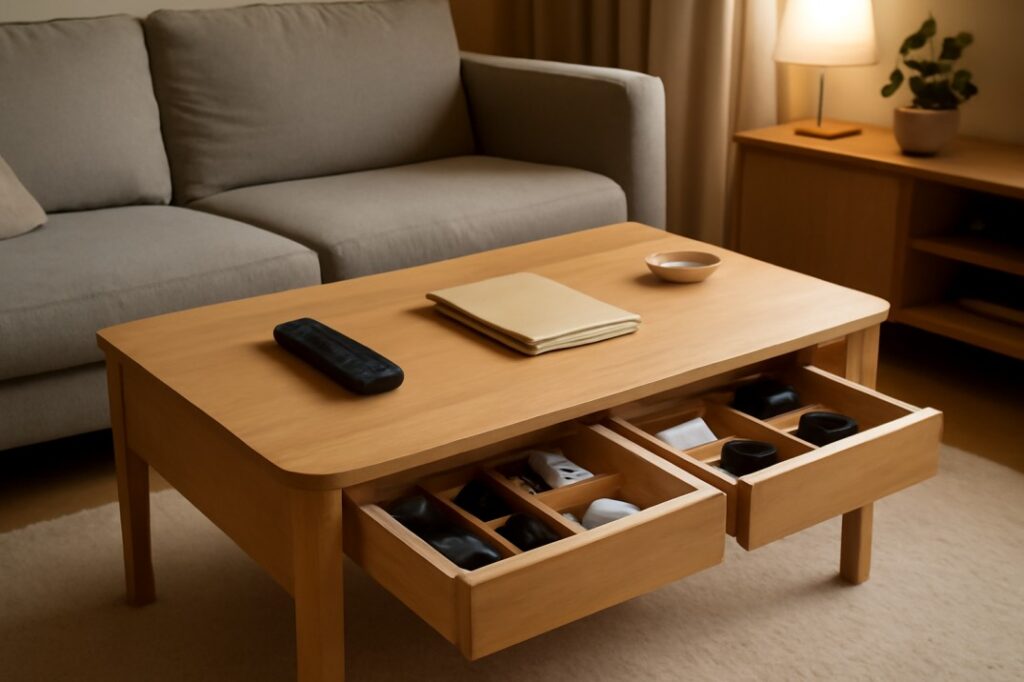 लिविंग रूम स्टोरेज स्पेस कैसे बढ़ाए – आसान और स्मार्ट आइडियाज