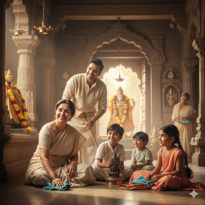 मंदिर की सफाई किस दिन करनी चाहिए: सही दिन और तरीके जानिए