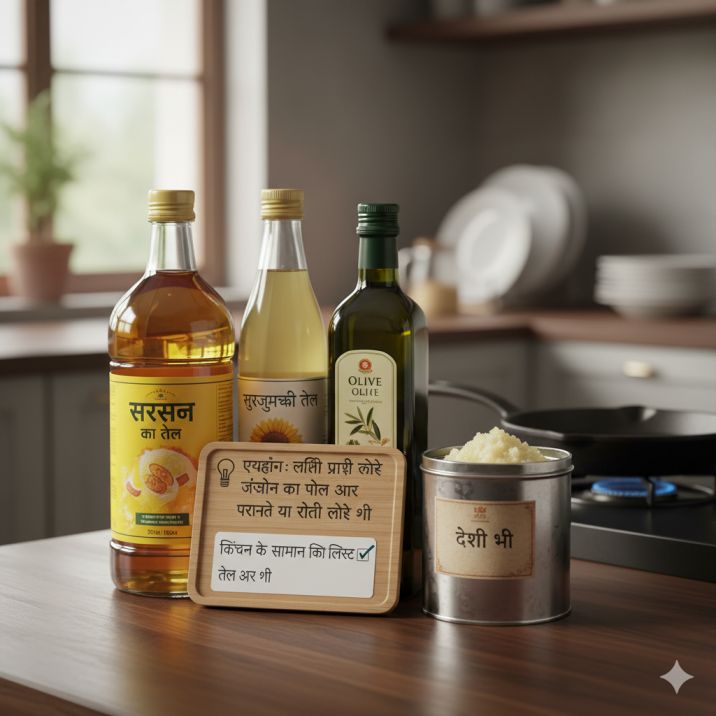 List of Kitchen Food Items in Hindi – आसान और पूरी तरह व्यवस्थित सूची