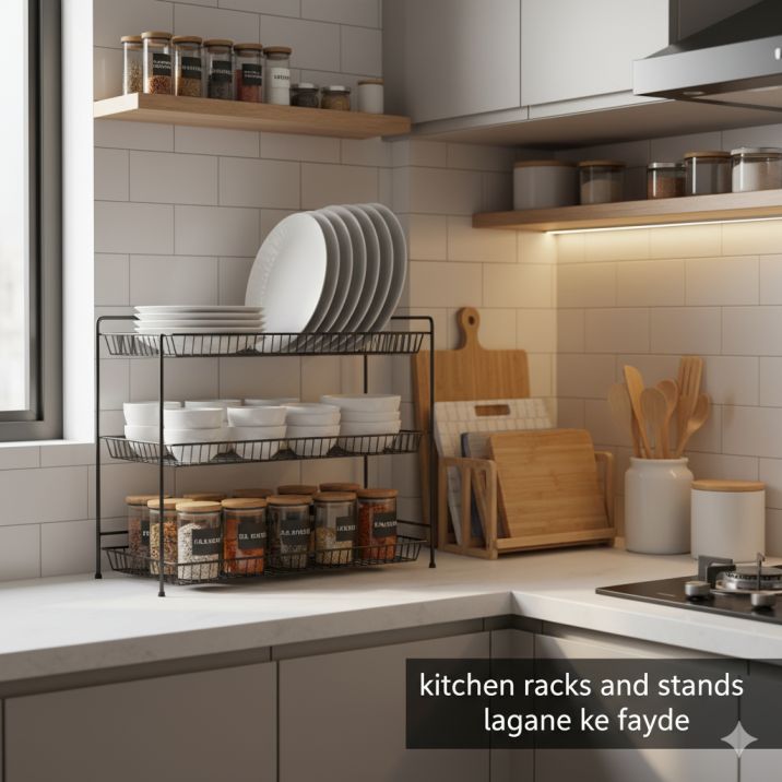 Kitchen Racks and Stands Lagane Ke Fayde: अपनी किचन को स्मार्ट और व्यवस्थित बनाएं