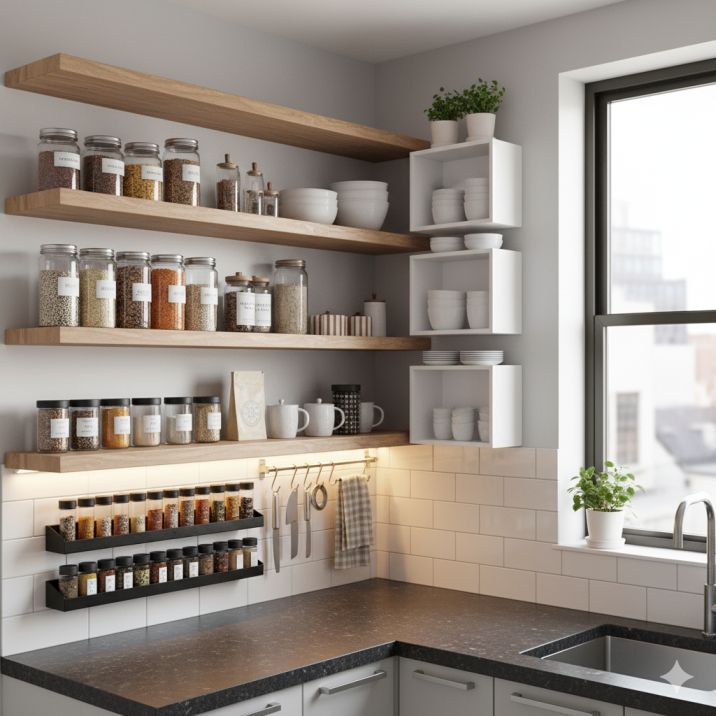 Kitchen Sajane Ka Tarika: छोटे-छोटे उपायों से अपने किचन को खूबसूरत बनाएं 🍴