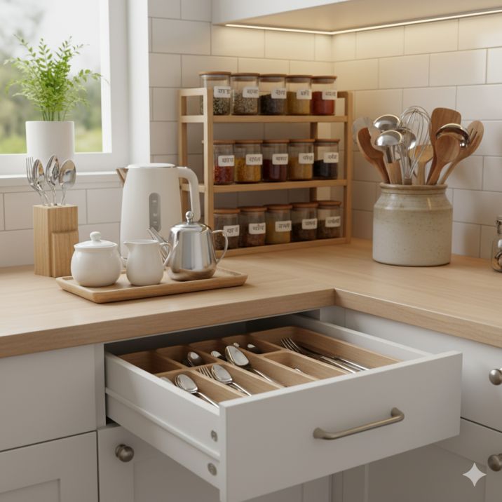Kitchen Sajane Ka Tarika: अपने किचन को सुंदर और व्यवस्थित बनाने के आसान तरीके 🍴