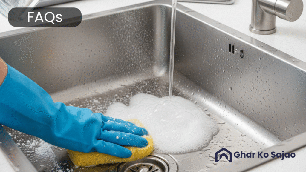How to clean a kitchen sink | किचन सिंक को साफ करने का सही तरीका 15 FAQs