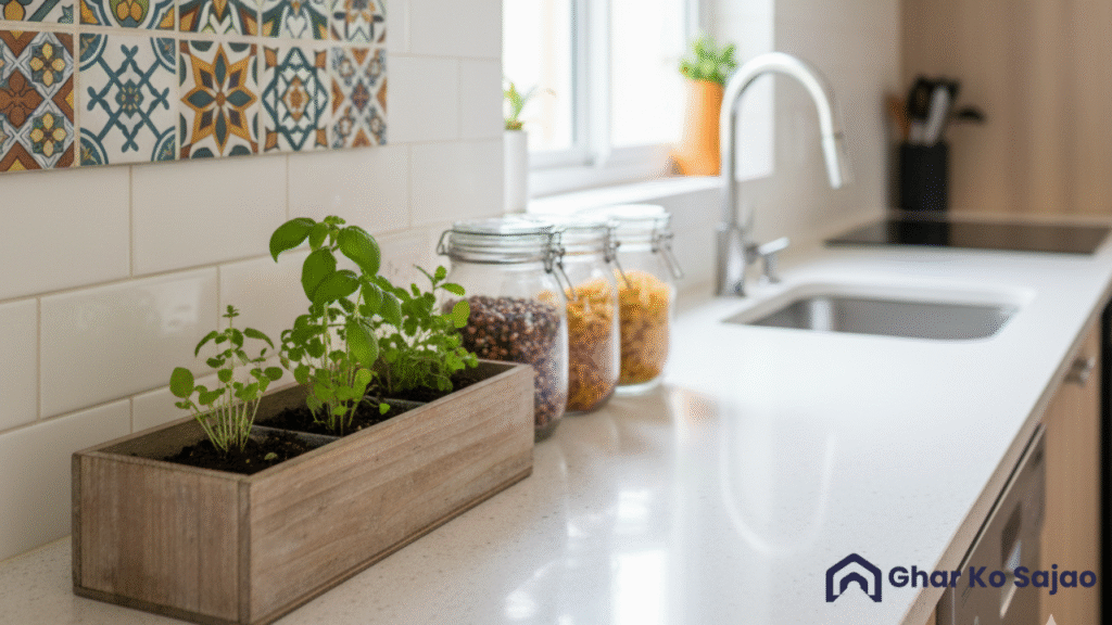 Kitchen Sajane Ka Tarika: अपने किचन को सुंदर और व्यवस्थित बनाने के आसान तरीके 🍴