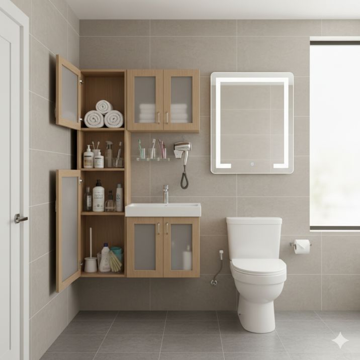 छोटे बाथरूम को बड़ा कैसे दिखाए – स्पेस सेविंग आइडियाज