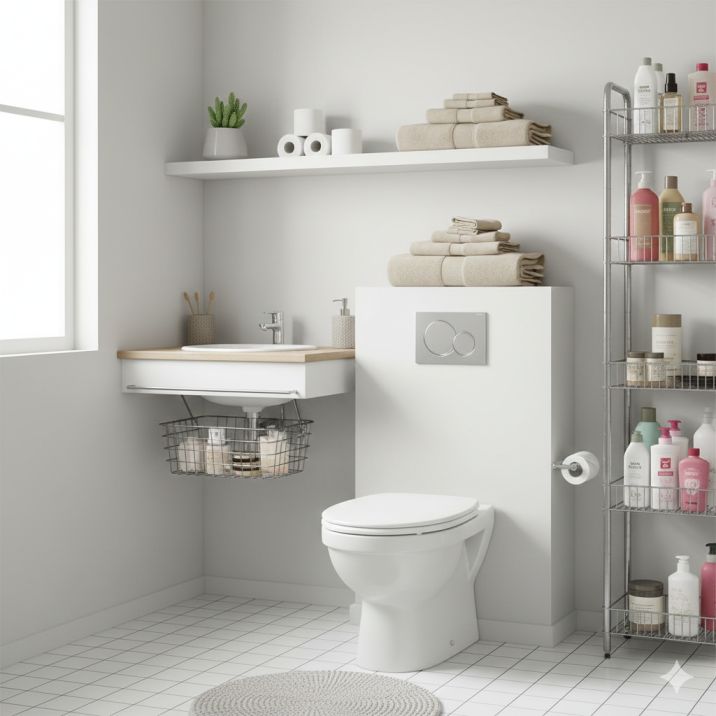 छोटे बाथरूम को बड़ा कैसे दिखाए – स्पेस सेविंग आइडियाज