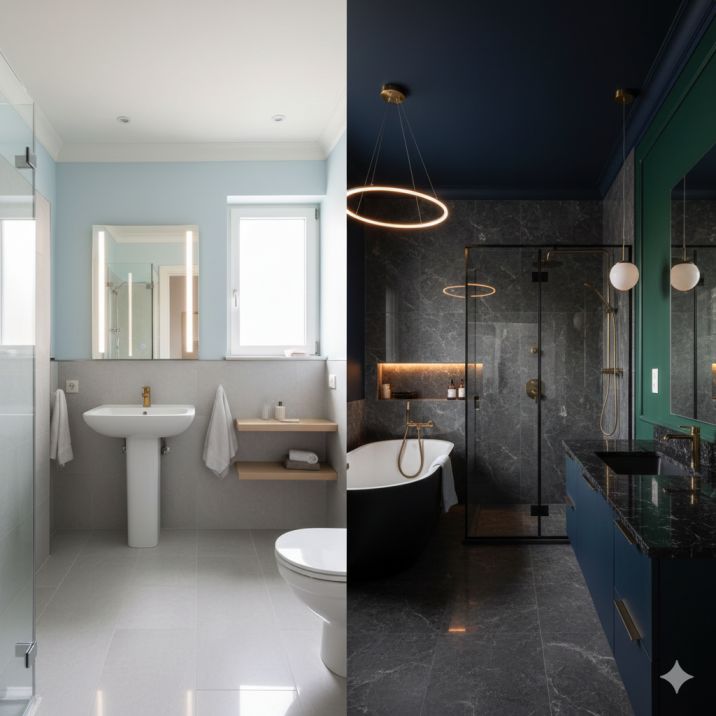 बाथरूम में रंग का चयन कैसे करें? सही कलर से पाएं परफेक्ट लुक