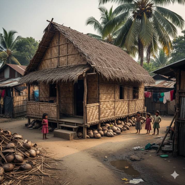 नारियल के खोल से बना पर्यावरण-अनुकूल घर: सस्ता, मजबूत और प्रदूषण कम करने वाला समाधान