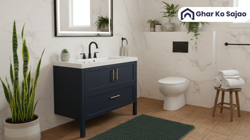 पुराने बाथरूम को नया लुक कैसे दें बिना कोई तोड़ फोड़ के?