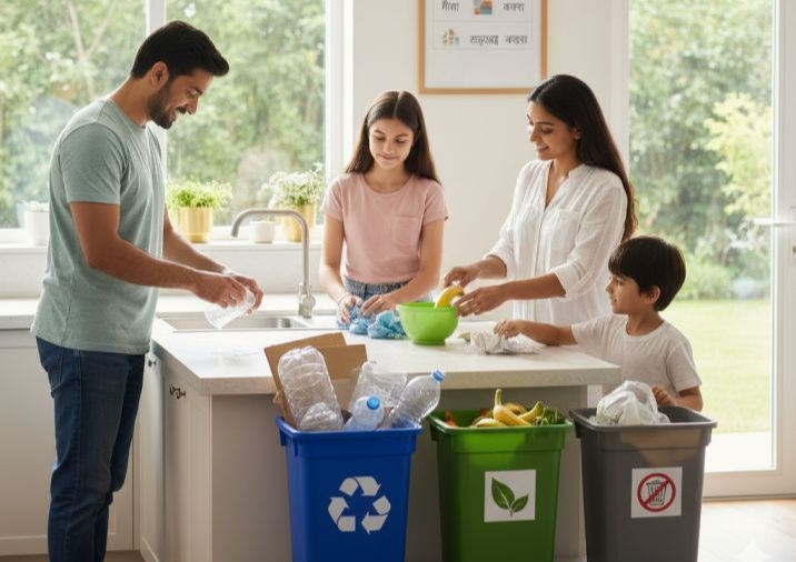 कचरा प्रबंधन (वेस्ट मैनेजमेंट) की शुरुआत घर से ही होनी चाहिए