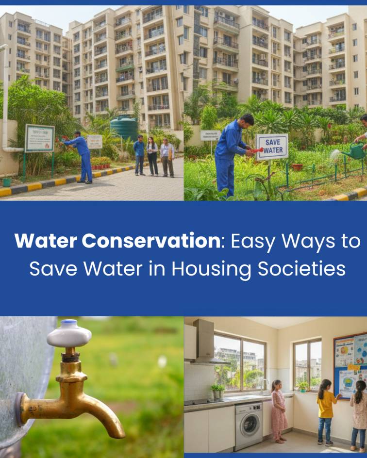 Water Conservation: Easy Ways to Save Water in Housing Societies